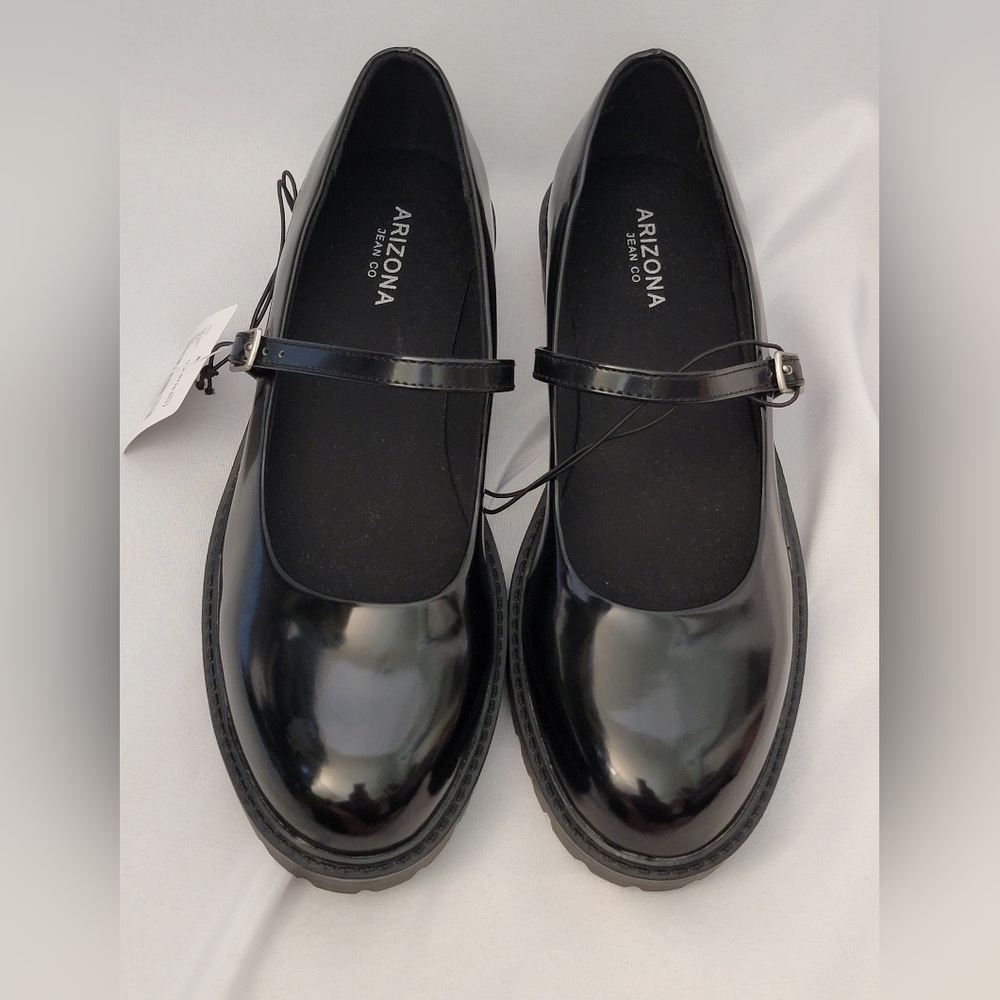 NWT Arizona Jean Co Lucie Mary Jane Shoes Y2K Size 10M - Picture 4 of 12